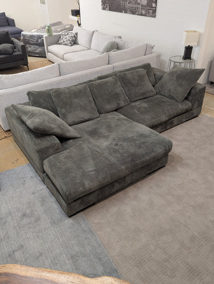 SOLD Moe's Plunge Corduroy Sectional