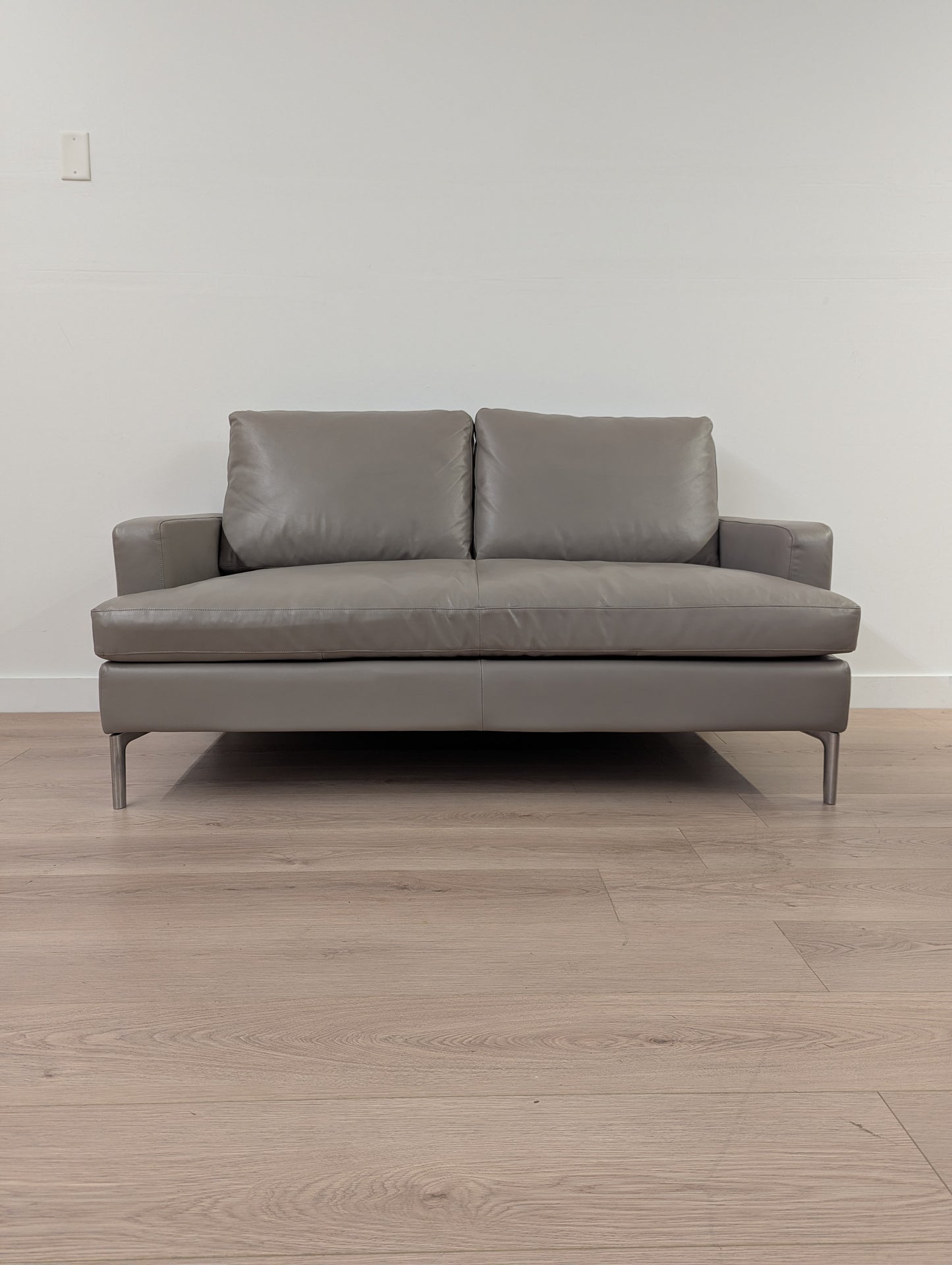 EQ3 Eve Leather Loveseat