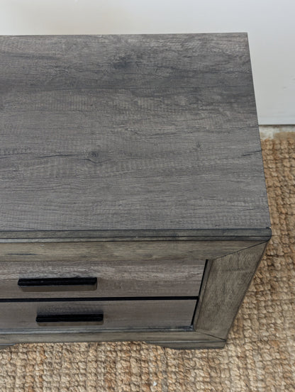 Grayson Rustic Nightstand Grey Oak