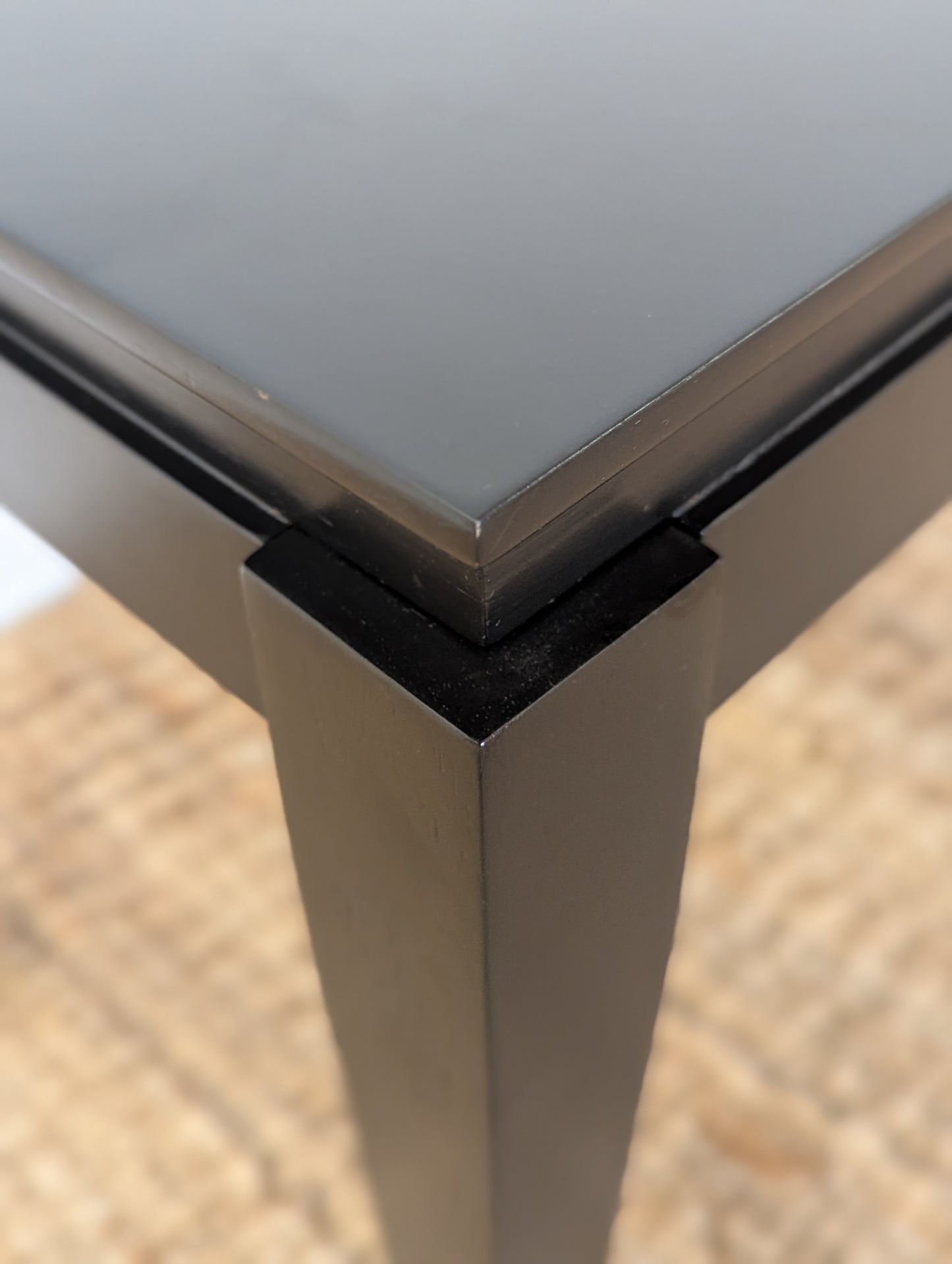 Black Wood Side Table