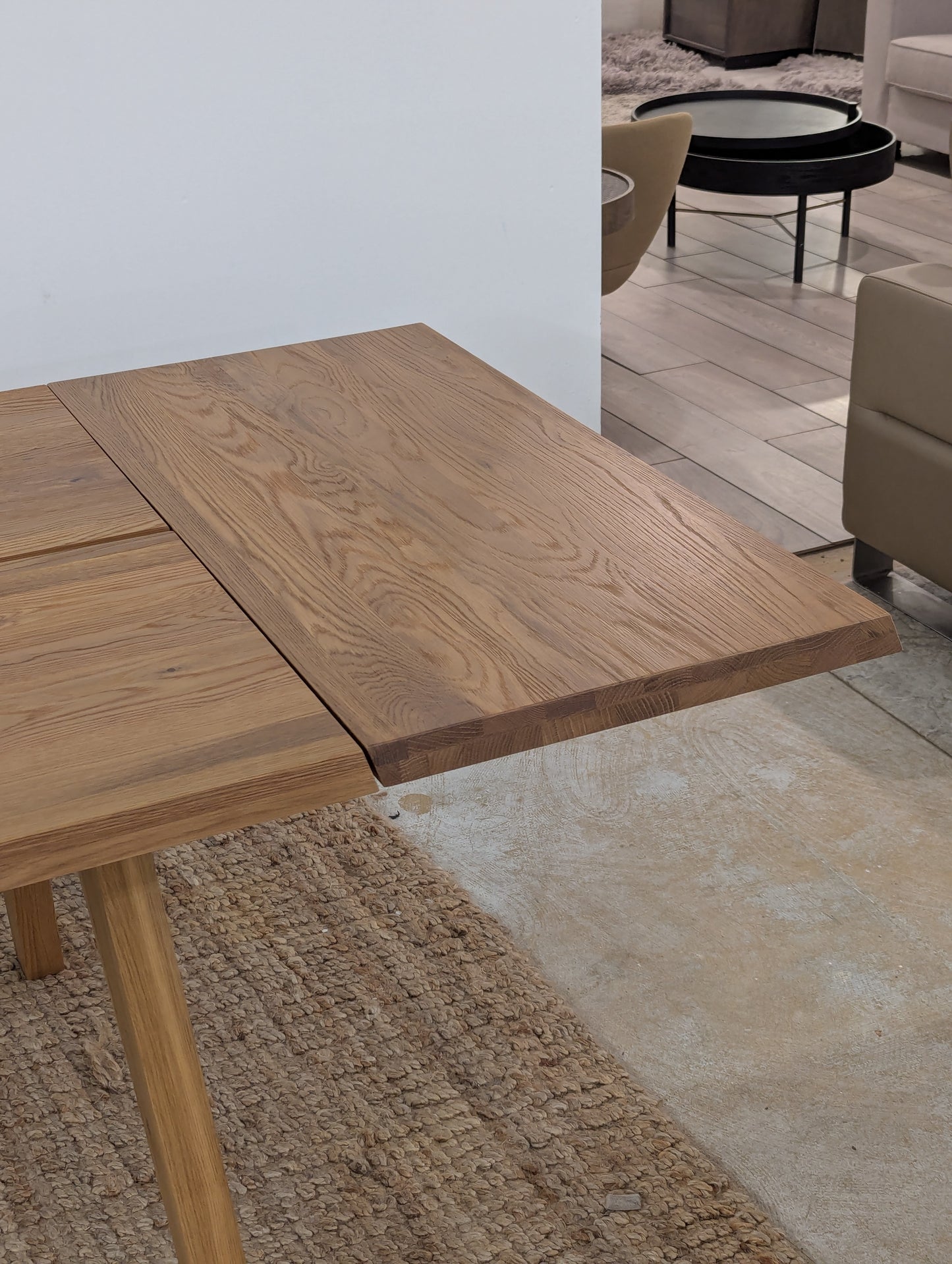 Article Madera 86" - 125" Solid Wood Extendable Dining Table - Oak