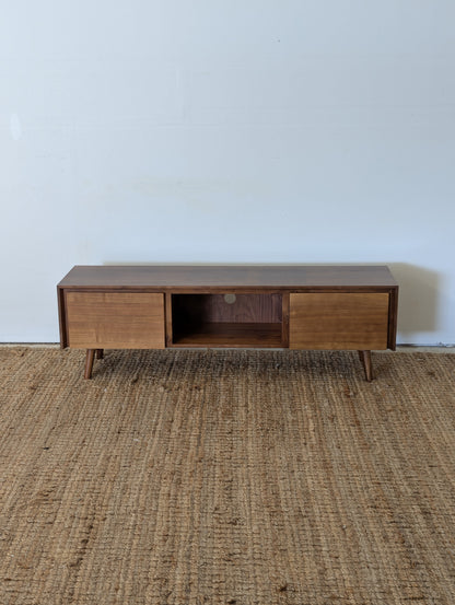 Article Seno 63" Low Media Unit - Walnut