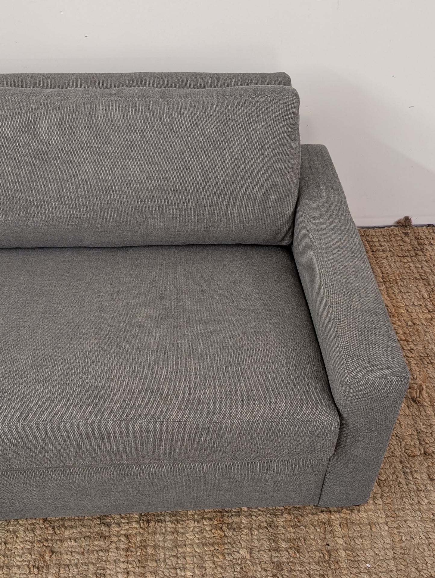 RH Maxwell 2 Cushion Sofa Perennials® Performance Textured Linen Weave