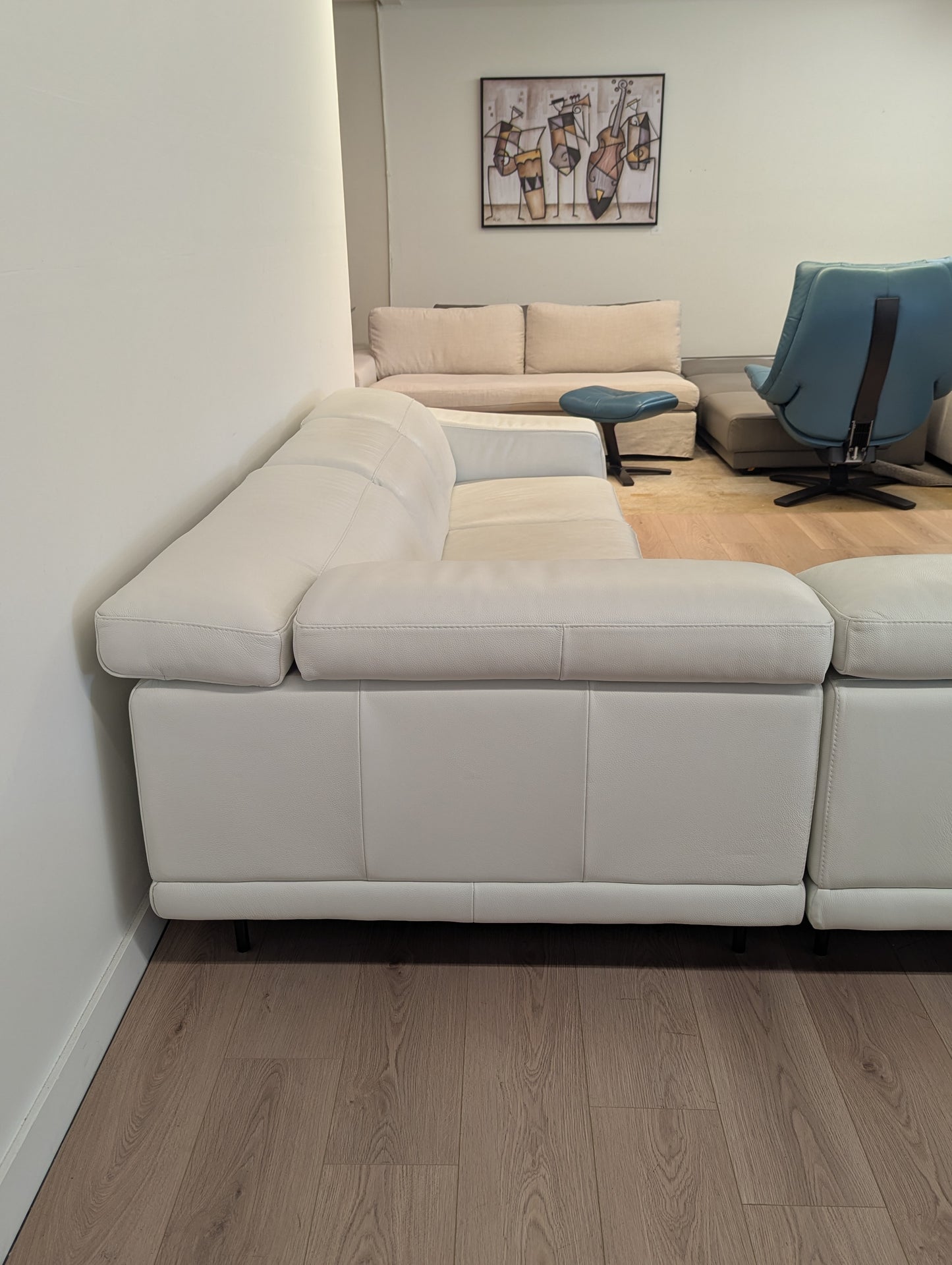 Natuzzi Italia Brooklyn Leather Sectional Sofa