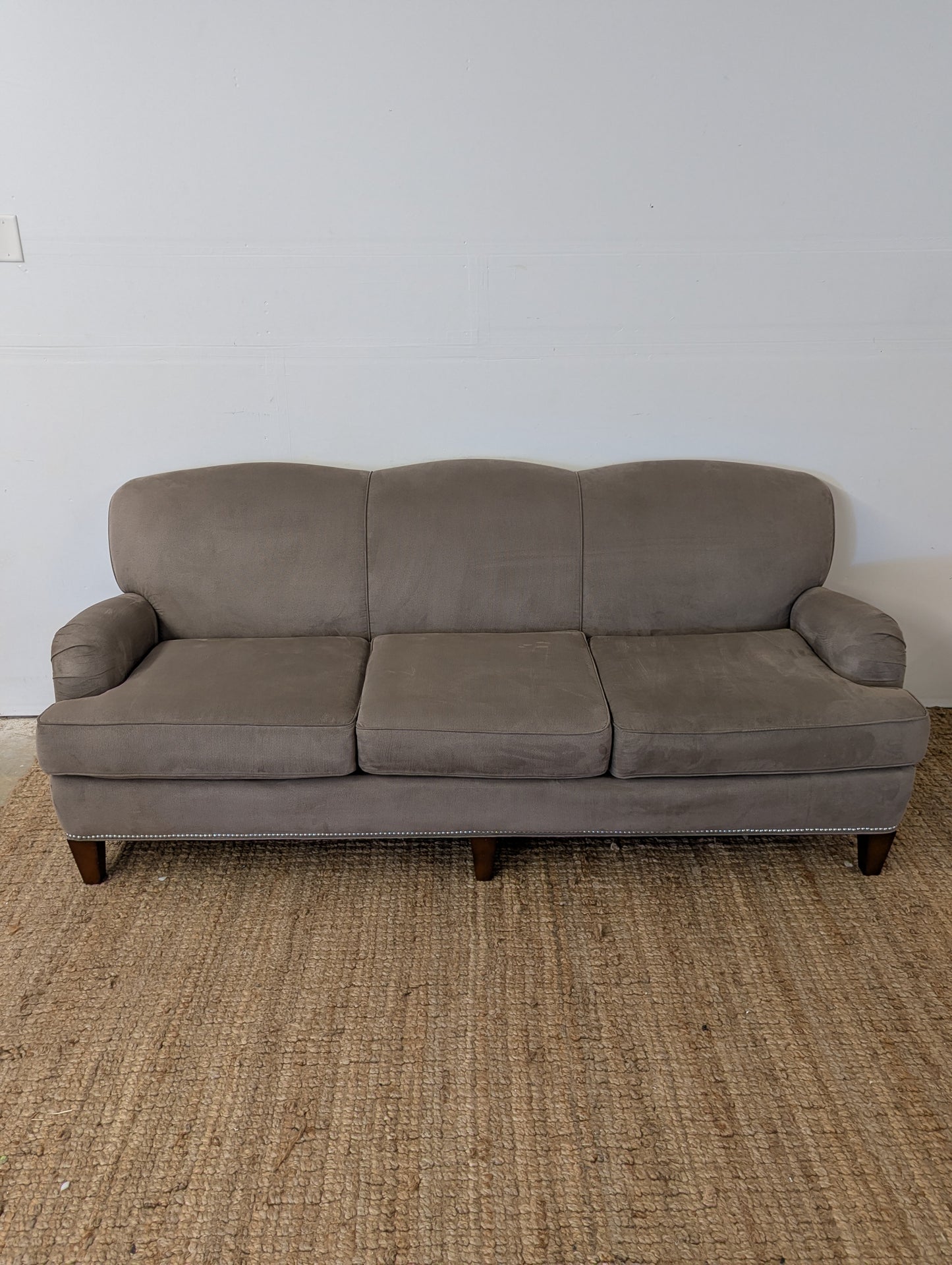 Brown Upholstered Sofa