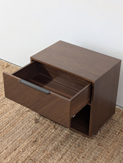 Article Nera 1-Drawer Nightstand - Walnut