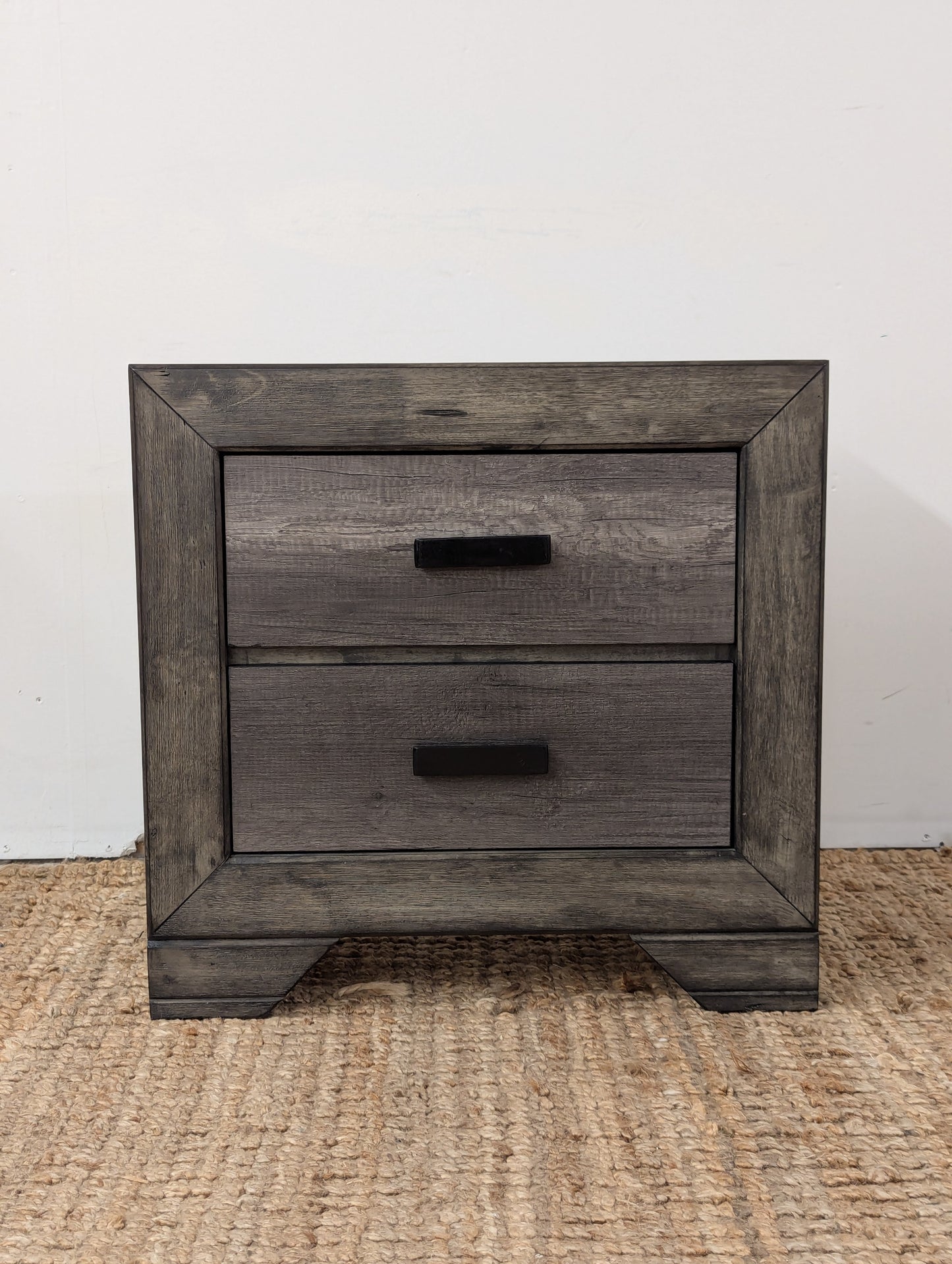 Grayson Rustic Nightstand Grey Oak