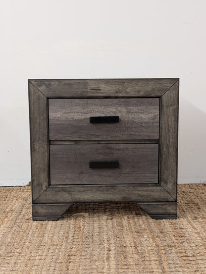 Grayson Rustic Nightstand Grey Oak