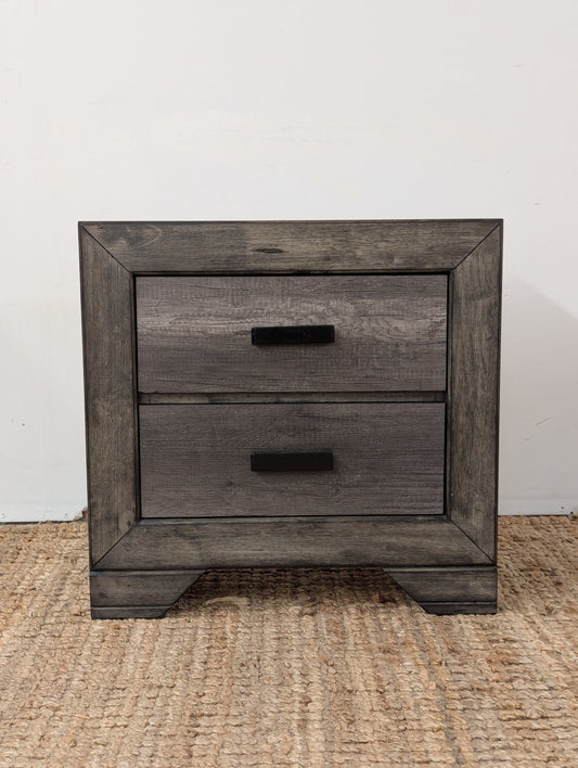 Grayson Rustic Nightstand Grey Oak