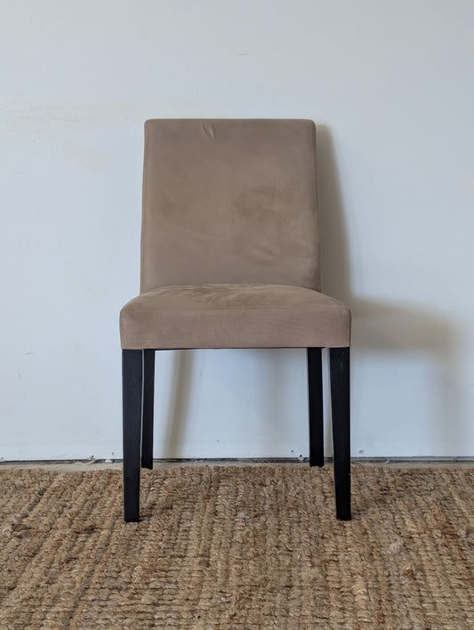 Crate and Barrel Pullman Suede Chair