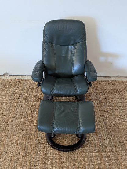 Ekornes Stressless Reclining Chair + Ottoman