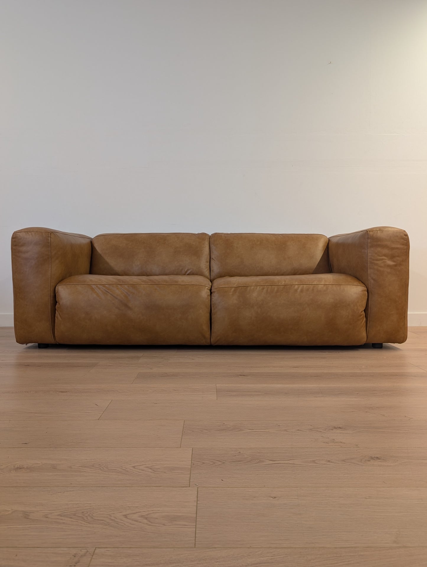 Cigar Leather Style Sofa