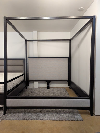 Restoration Hardware Cayden Upholstered Panel Canopy Bed