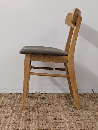 Article Ecole Dining Chair - Oak and Welsh Green