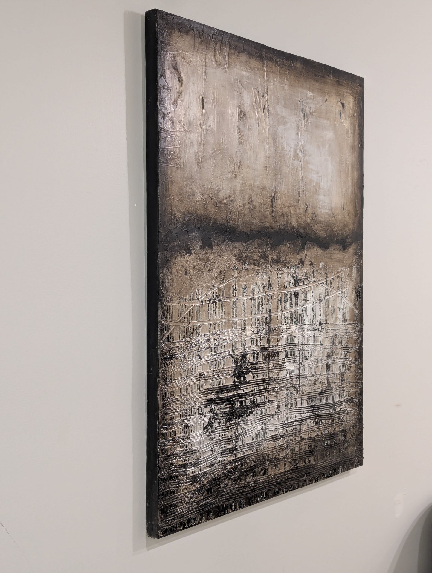 Large Textured Abstract Canvas