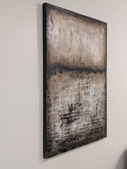 Large Textured Abstract Canvas