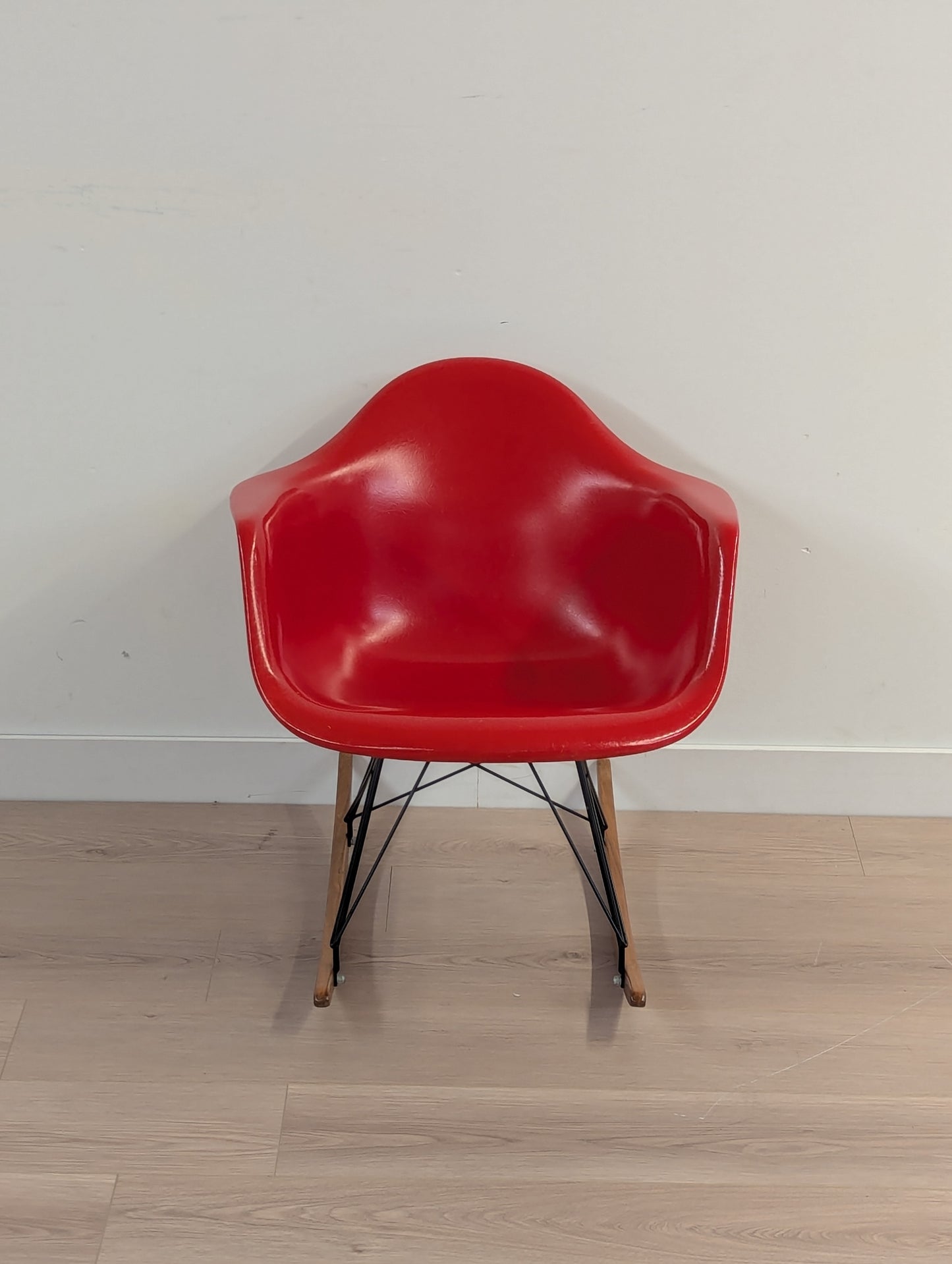 Case Study Furniture Arm Shell Rocker Base Chair (Eames Style)