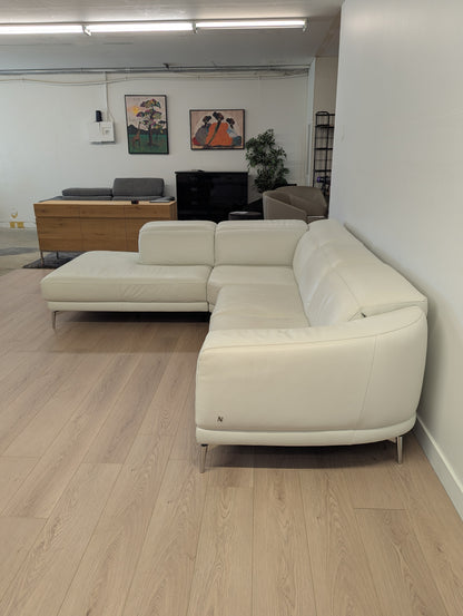 Natuzzi Italia Brooklyn Leather Sectional Sofa