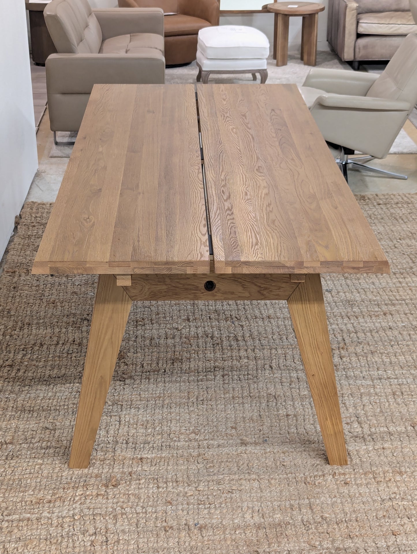 Article Madera 86" - 125" Solid Wood Extendable Dining Table - Oak