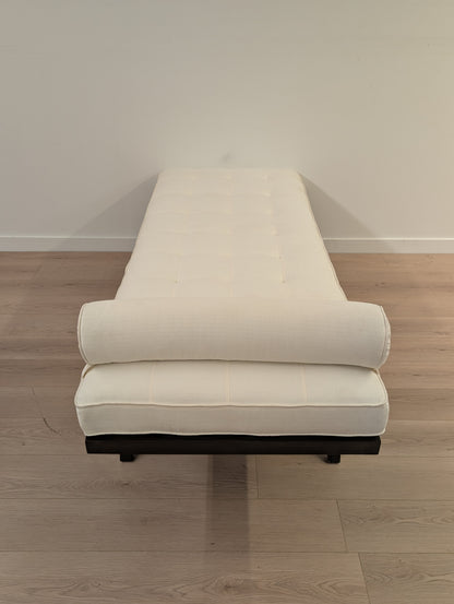 White Linen Chaise Lounge