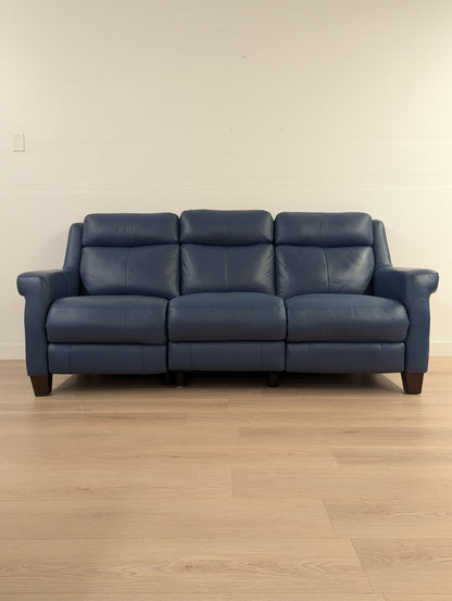Amax Houston Power Reclining Leather Couch