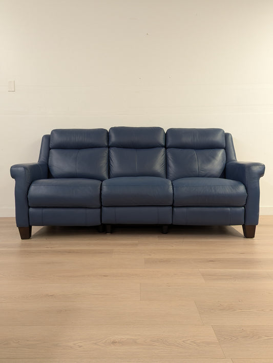 Amax Houston Power Reclining Leather Couch