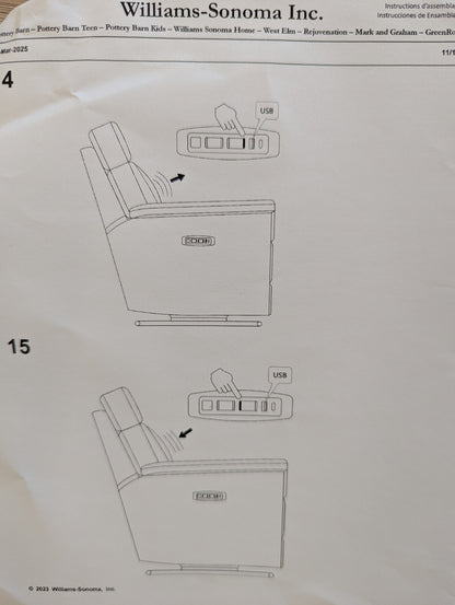 Pottery Barn Kids Dream Swivel Glider Recliner Chair