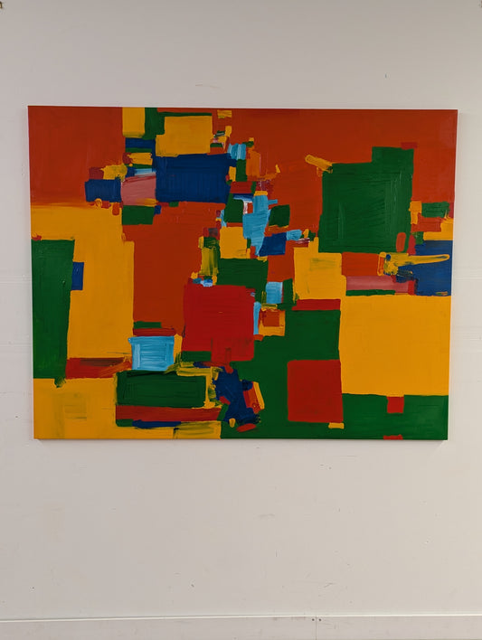 Tim Schouten Orange Seranade _ Original Signed Acrylic