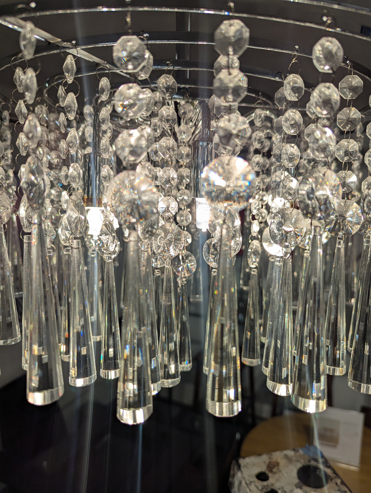 Modern Glass Crystal Chandelier (Shaded)