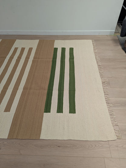 Anglo Oriental Dhurrie Handwoven Rug (91” x 118”)