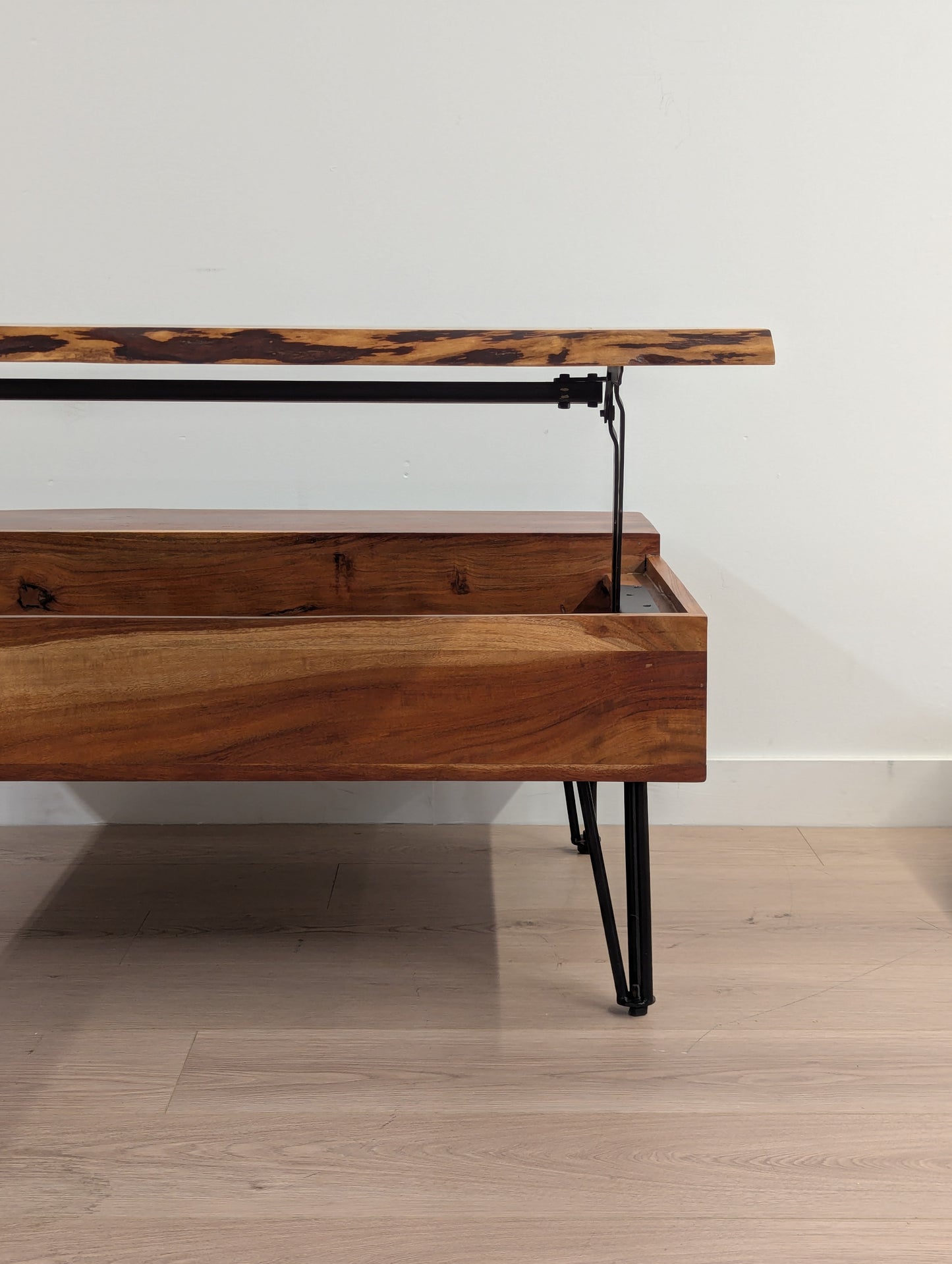 Live Edge Lift-Up Coffee Table