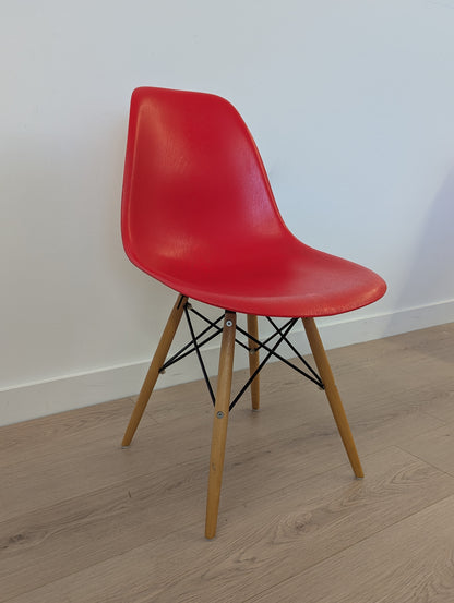 Eames Style Eiffel Molded Plastic Chairs (Set of 4)