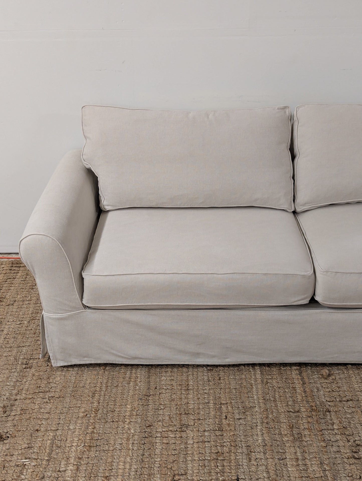 Pottery Barn Comfort Roll Arm Slipcovered Sofa