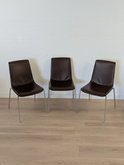 de Sede 717 High Back Dining Chair without arms (set of 3)