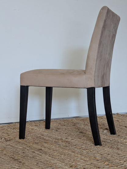 Crate and Barrel Pullman Suede Chair
