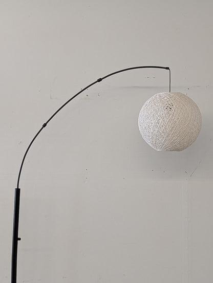 Alanna Arc Lamp with String Globe Shade