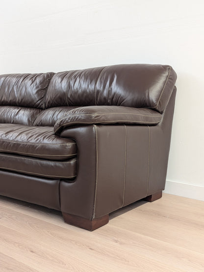 La-Z-Boy Dexter Stationary Leather Sofa