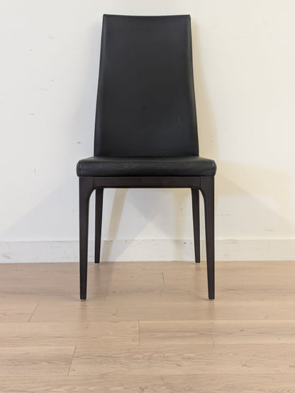 Scan Designs Leather Dining Chairs (Set of 4)