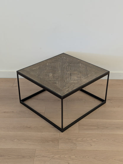 RH Reclaimed Russian Oak Parquet Coffee Table