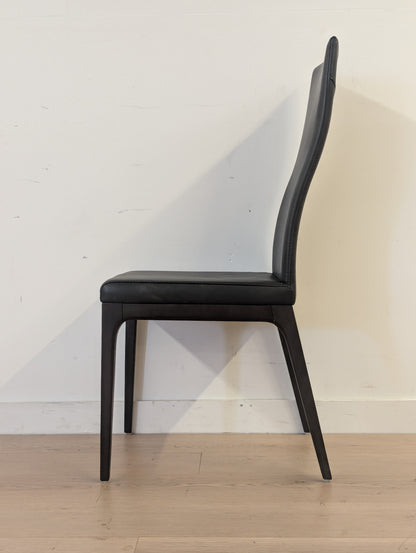Scan Designs Leather Dining Chairs (Set of 4)