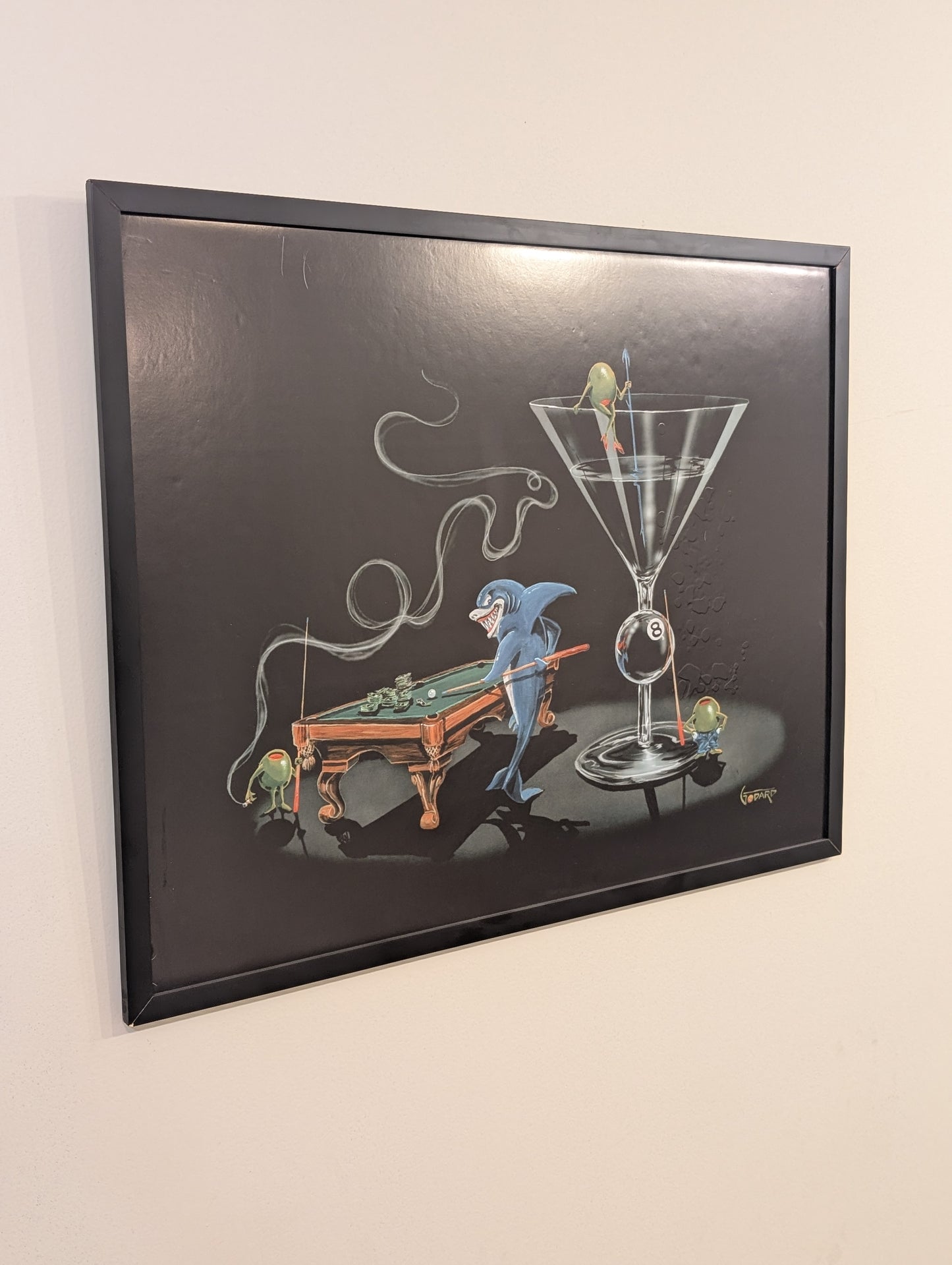 Micheal Godard Pool Shark 2 Framed Poster