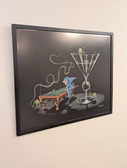 Micheal Godard Pool Shark 2 Framed Poster
