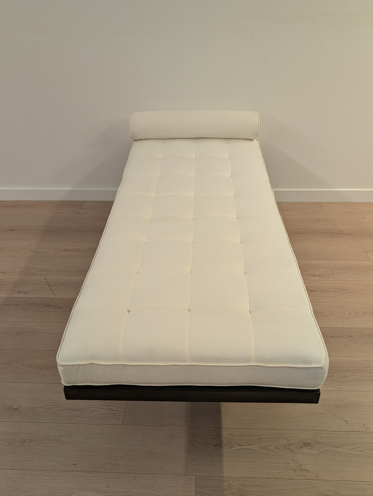 White Linen Chaise Lounge