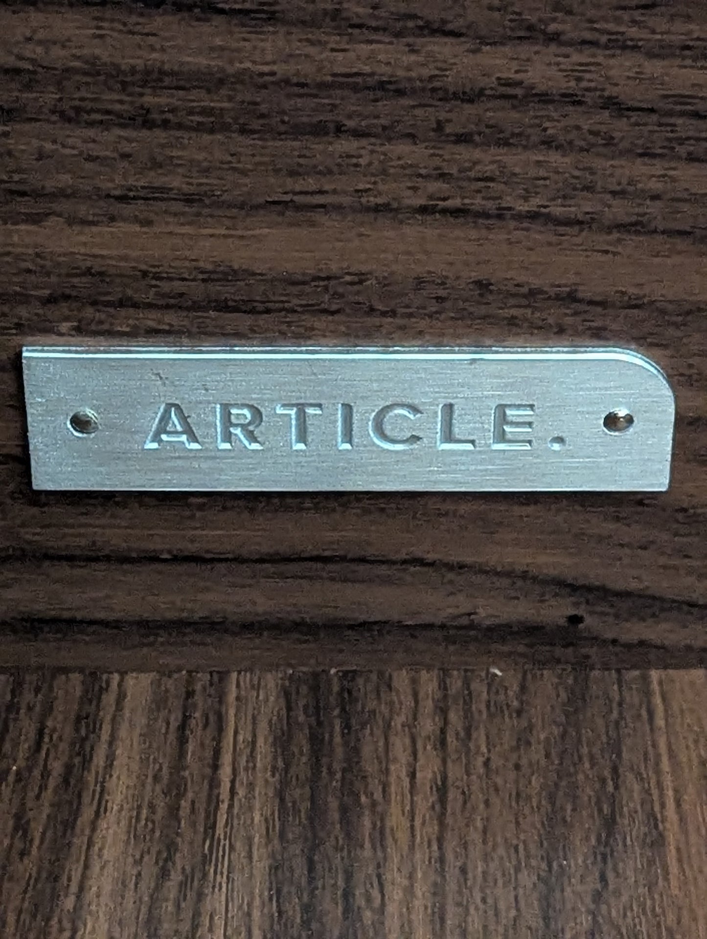 Article Nera 1-Drawer Nightstand - Walnut