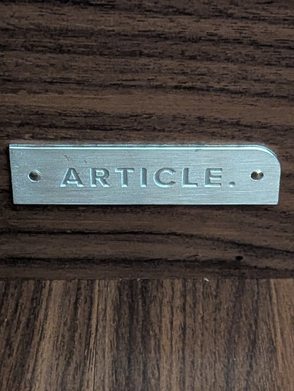 Article Nera 1-Drawer Nightstand - Walnut