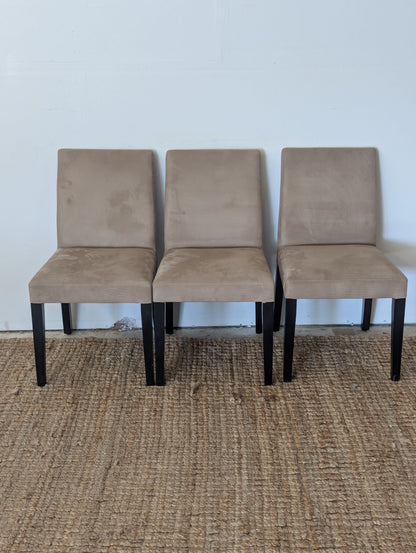 Crate and Barrel Pullman Suede Chair