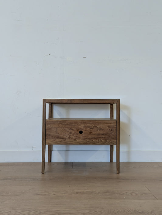 Ethnicraft Spindle Bedside Table with 1 Drawer - Reclaimed Teak