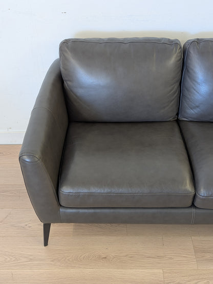 Scan Designs Leather Loveseat