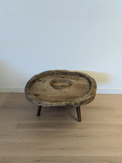 Antique Grinding Wheel Coffee Table