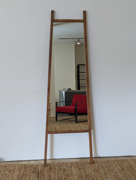 A Frame Teak Wood Mirror